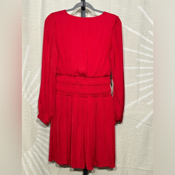 Nine West Long Sleeve Smocked Mini Dress - Picture 3 of 8